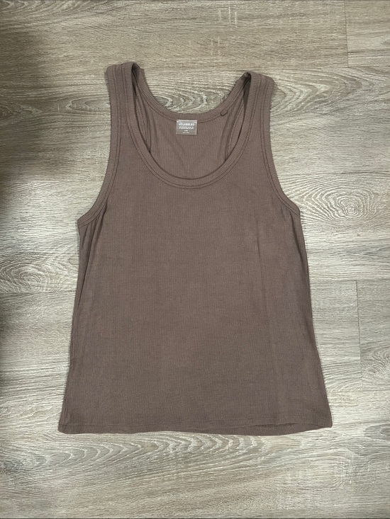 Tops - Ribbed Tank Top in Brown - Women